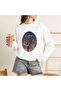 Gilmore Girls Stars Hollow Lukes Printed Cotton 3 Yarn Threaded Crew Neck Oversize Sweatshirt