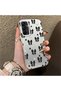 Samsung Galaxy A15 4G/5G Compatible Stylish Black Bow Full Print Case, Fingerprint Resistant