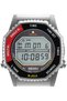 Mens Digital Watch with Black and Red Dial Silver Bracelet SMGG19P1 - 2