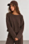 Boat Neck Off-Shoulder Long Sleeve Blouse |   Mkw1711501-1 - 2