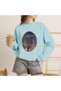 Gilmore Girls Stars Hollow Lukes Printed Cotton 3 Yarn Threaded Crew Neck Oversize Sweatshirt
