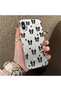 iPhone X/Xs Compatible Stylish Black Bow Full Print Case, Non-Slip Edge, Anti-Fingerprint