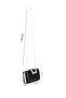 Women's Faux Leather Black Evening Dress Bag - 2