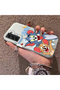 Samsung Galaxy S21 Fe Compatible Cute Cartoon Cat and Mouse Case, Shock-Absorbing Structure, Matte Texture - 2