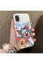 Samsung Galaxy A31 Compatible Cute Cartoon Cat and Mouse Case, Shock-Absorbing Structure, Matte Texture