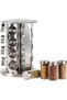 16 Jar Rotating Spice Rack Carousel Stainless Steel Seasoning Organizer with 16 Spice Jars, Space-Saving Tower Rack for Kitchen Countertop - 4