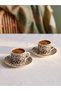 Lcw Home Mixed Leopard Pattern 2-Person Porcelain Coffee Cup Set