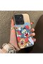 Poco C85 4g Compatible Cute Cartoon Cat and Mouse Case, Shock-Absorbing Structure, Matte Texture