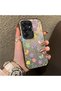 Samsung Galaxy S25 Ultra Compatible Colorful Flower and Butterfly Case, Shock-Absorbing Structure, Matte Texture