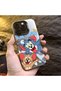 Samsung Galaxy A03/A04E/A04 Compatible Cute Cartoon Cat and Mouse Case, Shock Absorbing Structure, Matte Texture - 4