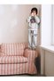 Unisex Kids New York 83 Printed Sweatshirt and Jogger Pants 2-Piece Tracksuit Set Gray Melangej