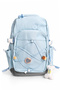 Backpack with Luggage Strap Blue - 4