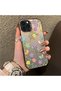iPhone 14 Pro Max Compatible Colorful Flower and Butterfly Case, Shock-Absorbing Structure, Matte Texture