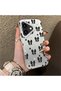 iPhone 16 Plus Compatible Stylish Black Bow Full Print Case, Non-Slip Edge, Anti-Fingerprint