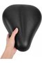 Wide Comfort Bike Seat, Padded Bicycle Saddle with Dual Spring Suspension, Shock Absorbing Replacement Seat for Electric Bike, E-Bike, Electric Scooter & Bicycle, Black, 25 × 21 × 9.5 cm - 4