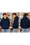 Boys' Hooded Oversized Sweatshirt with Kangaroo Pocket - 2