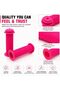 Bicycle Handlebar Grips, Pink Ribbed Rubber Bike Handle Grips, Anti-Slip Comfortable Replacement Grips for Kids Bikes & Bicycles, 1 Pair - 6