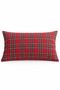 Christmas Themed Plaid Fabric Decorative Throw Pillow Cover 30 × 50 cm 1 Piece