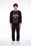 Men's Mchnst Written Crew Neck Knitwear Black - 4