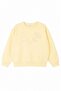 Girl's 4-8 Years Old Floral Motif Sweatshirt Yellow