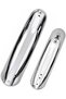 E-Bike Front & Rear Fender Set, Chrome Mudguards for Electric Bicycle, Delivery Bike Wheel Splash Guards, 2-Piece Front Rear Fender Kit