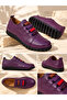 Genuine Leather Purple Casual Shoes Model Name: Zümrüt - 2