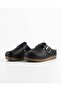 Women's Sabo - Black Faux Leather Slippers - Comfortable Supportive Structure, Soft Sole, Suitable for Daily Use - 2