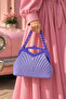 Retro Women's Scholarship Hand and Shoulder Bag - Lilac - 6
