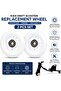 Kids Drift Scooter Replacement Wheel with Bearing, White Rubber Wheel for Drift Trike Ride-On Toy, 2 Piece - 2