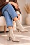 Women's Ankle-Length Square-Toe Thick-Heeled Casual Stylish Boots - 3