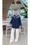 Plaid Hooded Detailed Zippered Women's Trench Coat - 2