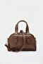 Peggy oval crossbody bag - hazelnut - 3