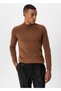 Light Brown Color Men's Half-Thigh Knitwear