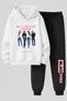 Blackpink Printed 3-Ply Quality Sweatshirt and Trackpants Kids Bottom-Top Set