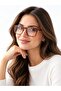 Blue Light Protection Glasses – Brown Patterned Frame, Protective Case, and Cleaning Cloth - 5