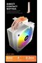 M400 120mm RGB Air CPU Cooler,Digital Display,200W TDP,2000 RPM,Intel 18xx/AM5,White - 6
