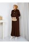 Women's Tight Knitted Suit with Buttoned Jacket and Skirt - 4