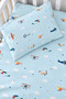 Airplane 100% Cotton Ranforce Baby Elastic Sheet Set - 3