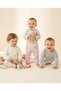 Basic Unisex Patterned 3-Piece Bootless Single Bottom Girls' and Boys' Cotton Baby Bottoms - 3
