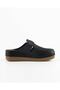 Women's Sabo - Black Faux Leather Slippers - Comfortable Supportive Structure, Soft Sole, Suitable for Daily Use - 5