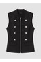 Two Mt Shop Quality Lcw Vision Black Plain Women's Classic Vest - 5