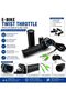 Electric Bike Throttle Twist Accelerator with LCD Display and Key Ignition, E-Bike Scooter Throttle Handle with Left Grip, 2 Keys and Wiring Cable, Replacement Speed Control Handle - 2