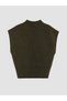 Alita City Lcw Vision Khaki Knitwear Plain Women's Sweater with a Difference - 5