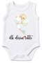 My First Teeth Have Combed Out Fairy Written 100% Cotton Printed Baby Bodysuit Short Sleeve
