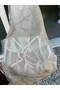 Branch Patterned Tulle Curtain |   Beige |   1X3 Dense Pleat |   Heavy-Gauge Cast Structure |   Modern Living Room Curtain - 2