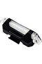 USB Rechargeable Bicycle LED Safety Light, 15 Lumens Bike Tail & Warning Light with 4 Lighting Modes, Waterproof, Quick Mount Rubber Strap for Night Cycling, Road & Mountain Bikes – Red/White