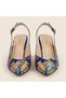 Valley Ethnic Pattern Feta Heeled Shoes - 3
