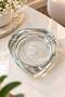 Heart Shaped Glass Decorative Ashtray 10*10*2 cm - 4 Pieces