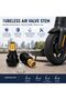 Set of 2 Straight Tubeless Tire Air Valve Stems for Electric Scooters, 22mm Brass & Rubber Replacement Valves with Metal Caps, Compatible with Ninebot Max G30, F-Series & VMAX - 2