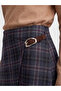 Esvab • Modern & Distinctive Checkered Embroidered Asymmetrical Skirt with Buckle Detail - 4